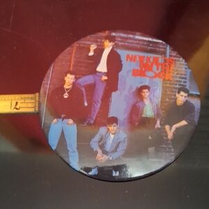 Vintage New Kids On the Block Jumbo Pin (6")